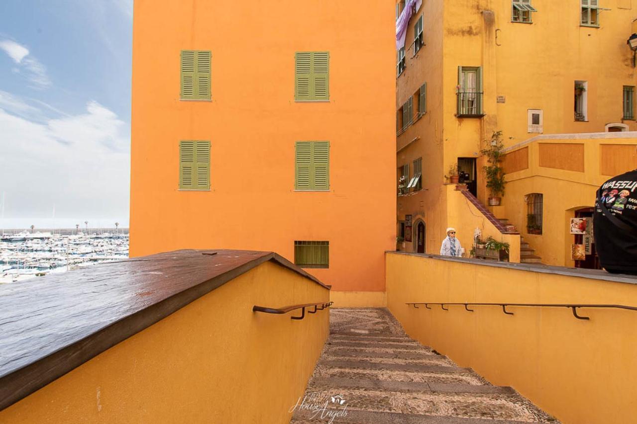 Vista Mare E Comfort In Centro Storico 芒通 外观 照片